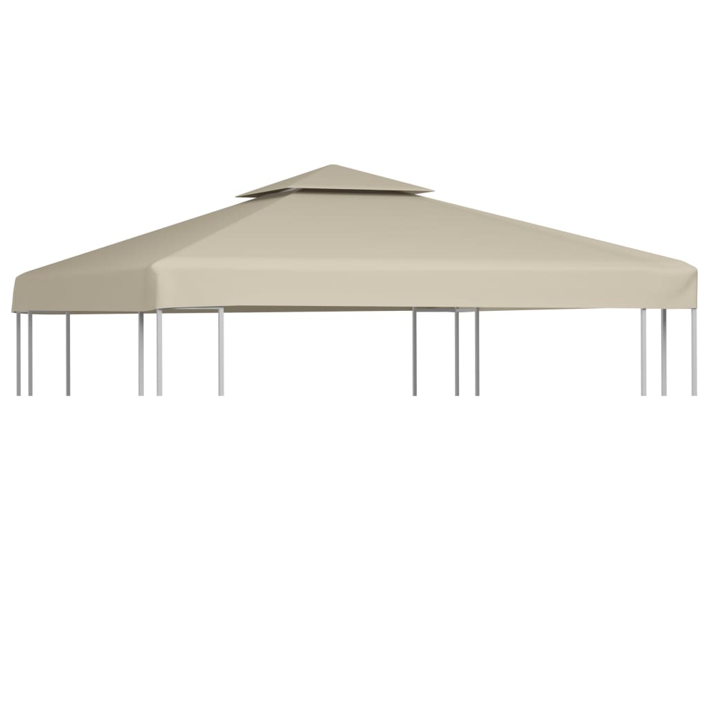 Berkfield Gazebo Cover Canopy Replacement 310 g / må_ Beige 3 x 3 m