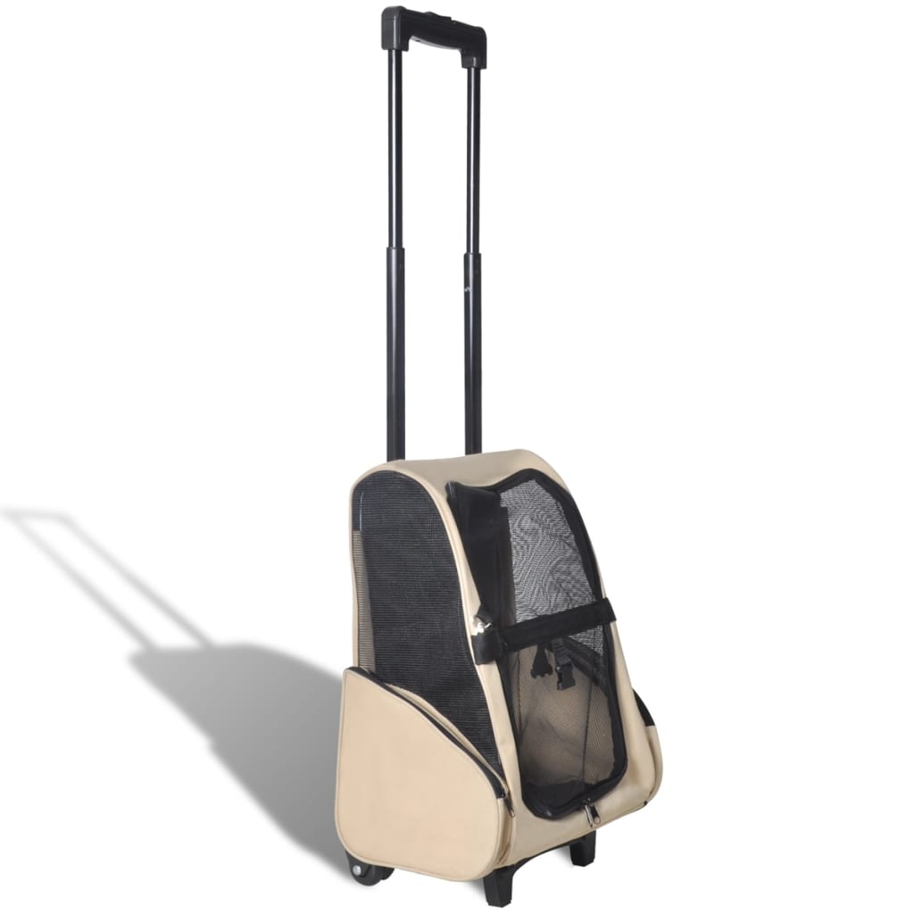 Berkfield Foldable Multipurpose Pet Trolley Beige