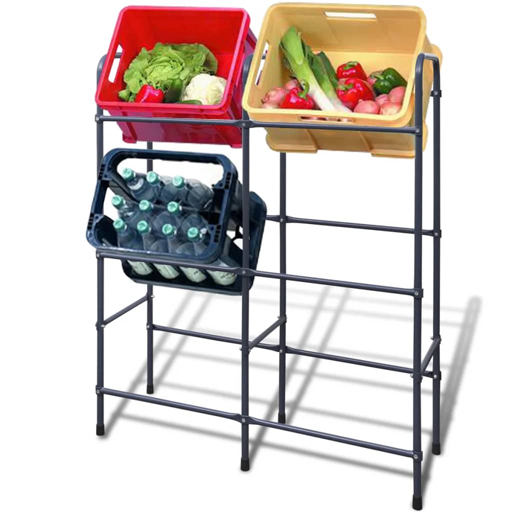 Berkfield Steel Shelf for 6 Crates