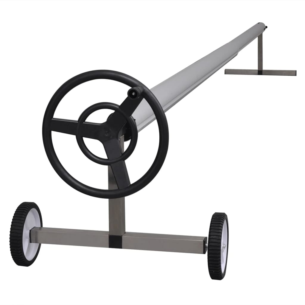 Berkfield Pool Cover Roller with Stainless steel Base