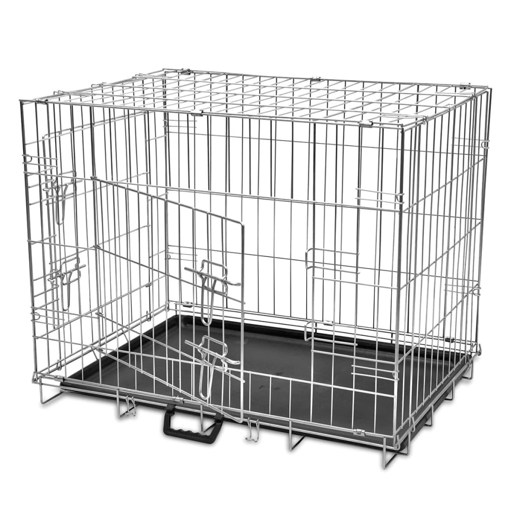 Berkfield Foldable Dog Bench M Metal