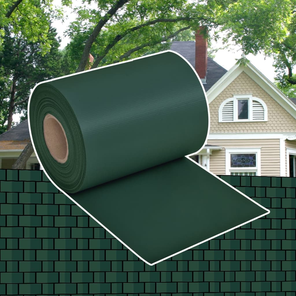 Berkfield Garden Privacy Screen PVC 70x0.19 m Green