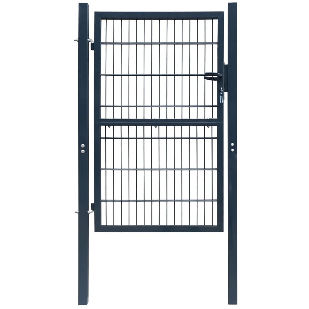 Berkfield 2D Fence Gate (Single) Anthracite Grey 106 x 230 cm