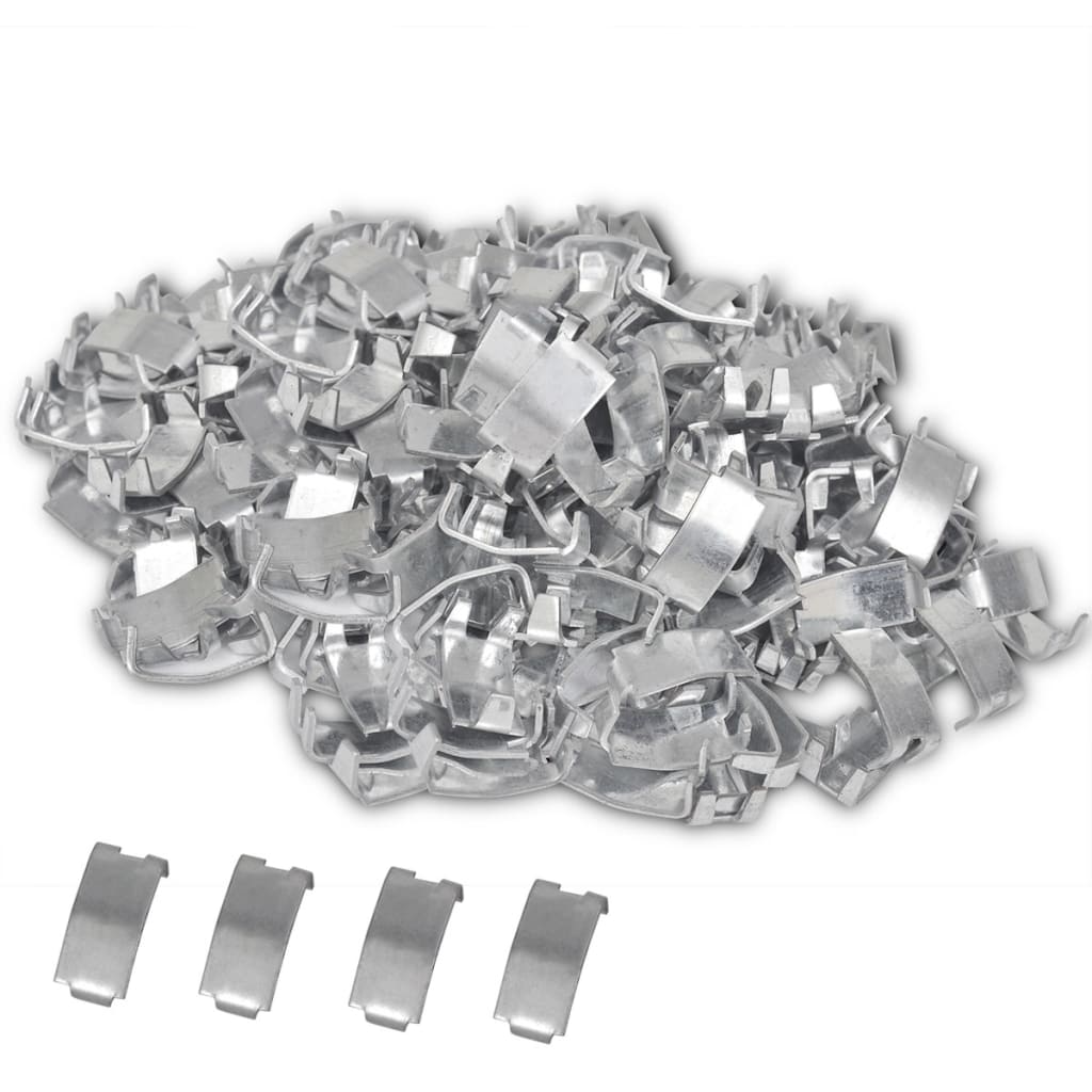 Berkfield 500 Dovetail Clips for NATO Razor Wire Galvanised Steel