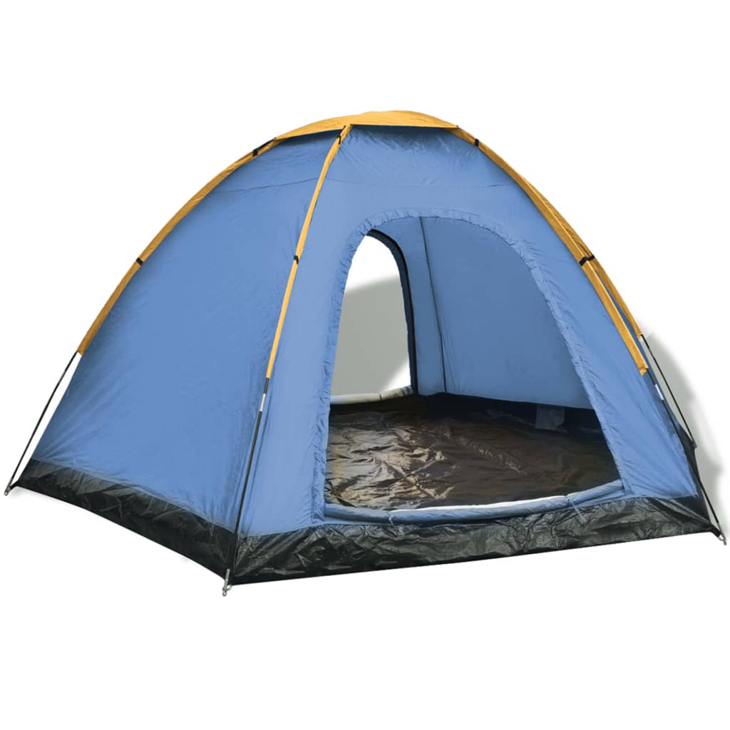 Berkfield 6-person Tent Blue and Yellow