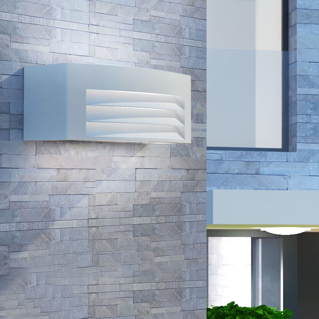Berkfield Outdoor Wall Light Grey Aluminium