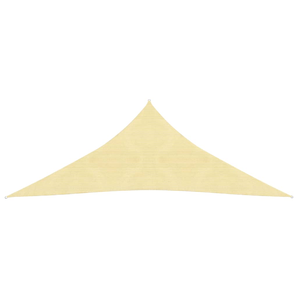 Berkfield Sunshade Sail HDPE Triangular 5x5x5 m Beige