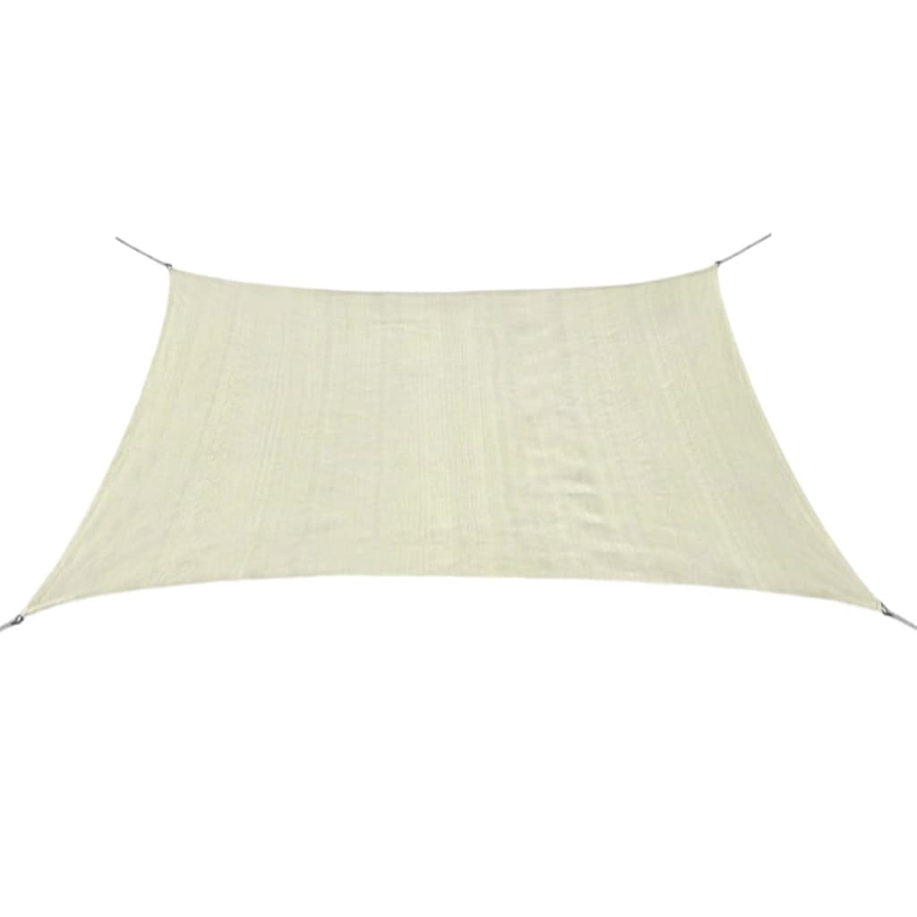 Berkfield Sunshade Sail HDPE Square 3.6x3.6 m Cream