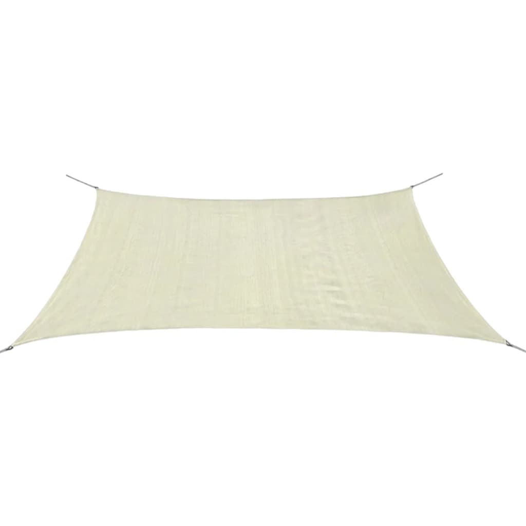 Berkfield Sunshade Sail HDPE Rectangular 2x4 m Cream