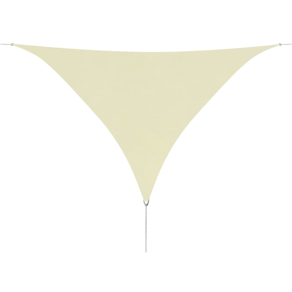 Berkfield Sunshade Sail Oxford Fabric Triangular 5x5x5 m Cream
