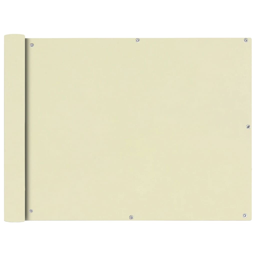 Berkfield Balcony Screen Oxford Fabric 90x400 cm Cream