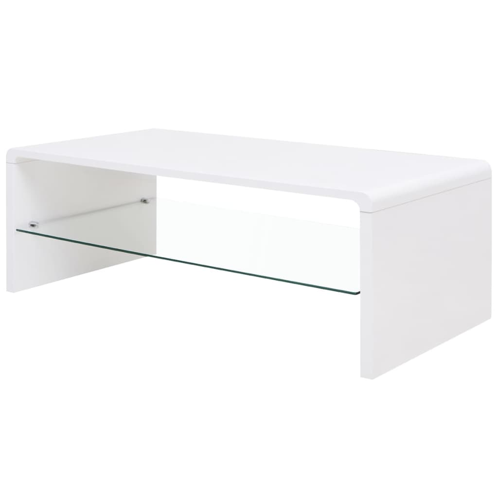 Berkfield High Gloss Coffee Table White