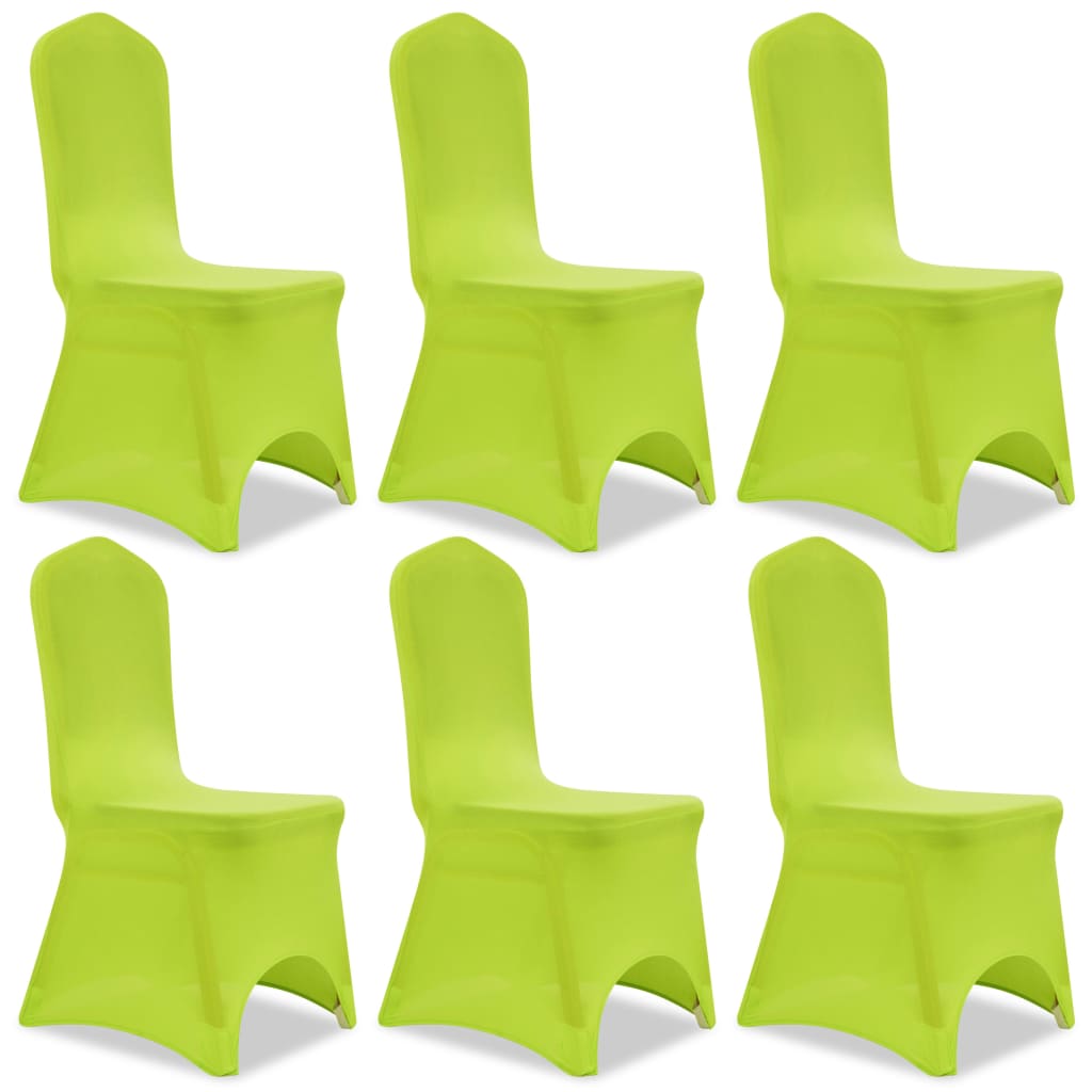 Berkfield Stretch Chair Cover 6 pcs Green