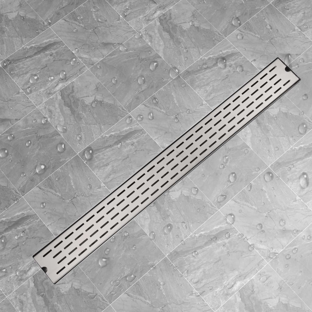 Berkfield Linear Shower Drain Line 1030x140 mm Stainless Steel