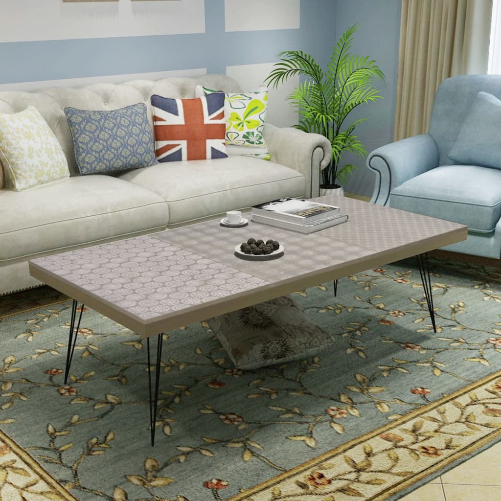 Berkfield Coffee Table 120x60x38 cm Grey