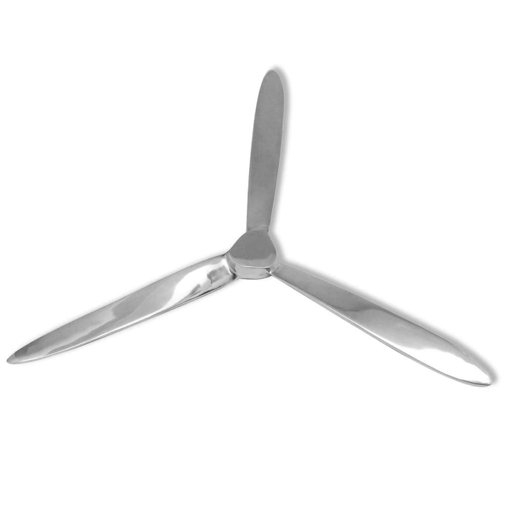Berkfield Wall-Mounted Propeller Aluminium Silver 70 cm