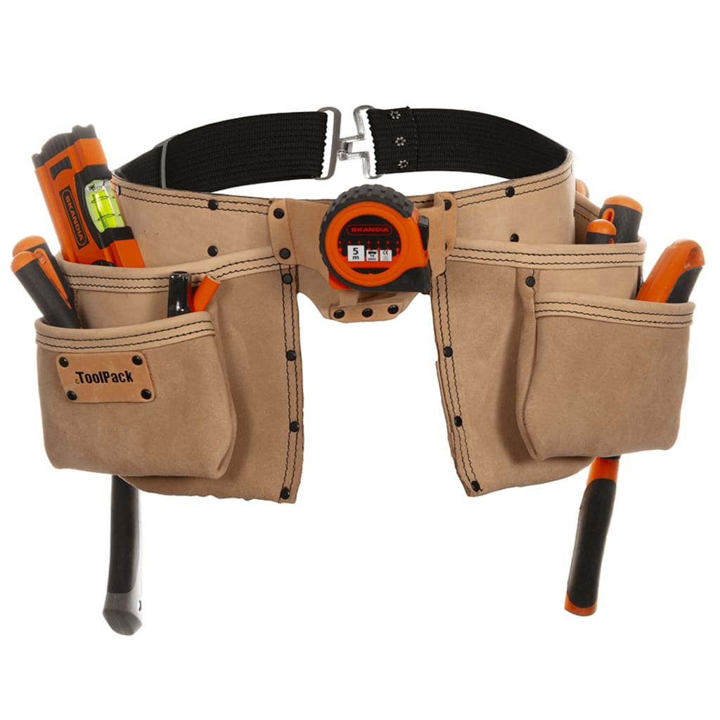 Toolpack Double-Pouch Pro Tool Belt Elite Beige
