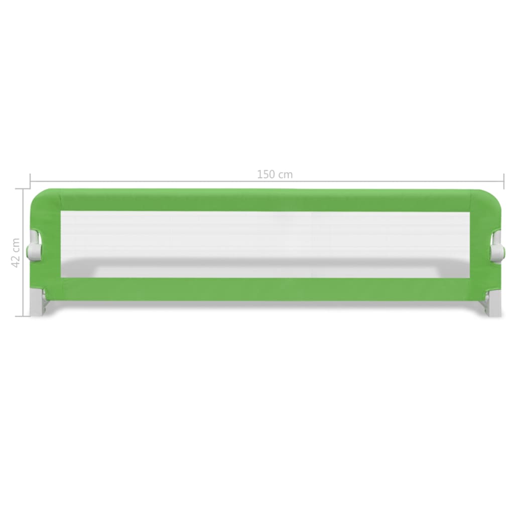 Berkfield Toddler Safety Bed Rail 2 pcs Green 150x42 cm