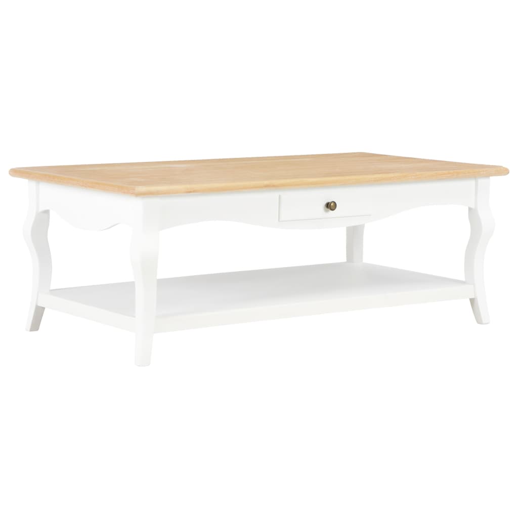 Berkfield Coffee Table White 110x60x40 cm MDF