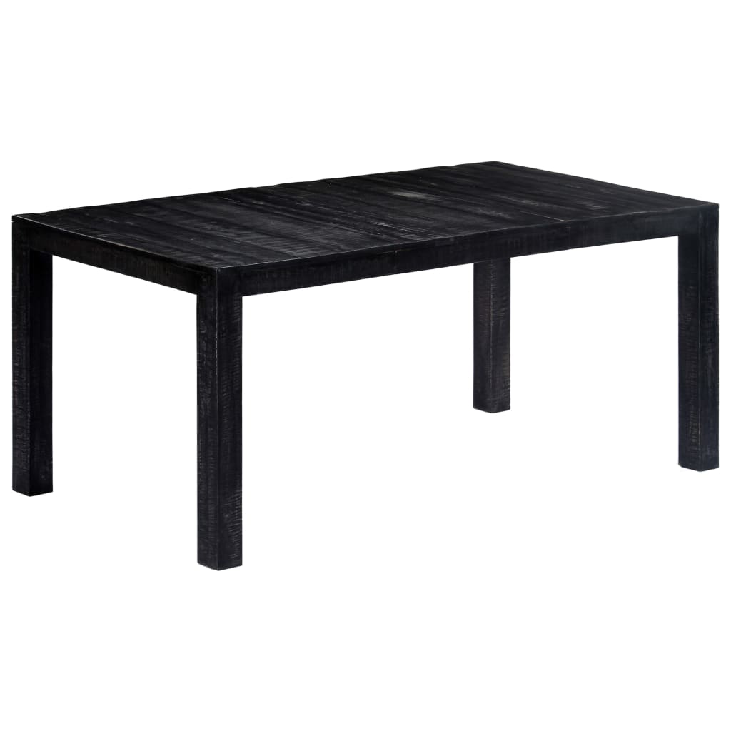 Berkfield Dining Table Black 180x90x76 cm Solid Mango Wood