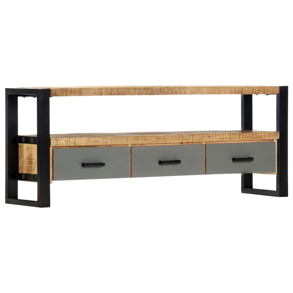 Berkfield TV Cabinet 130x30x50 cm Solid Mango Wood