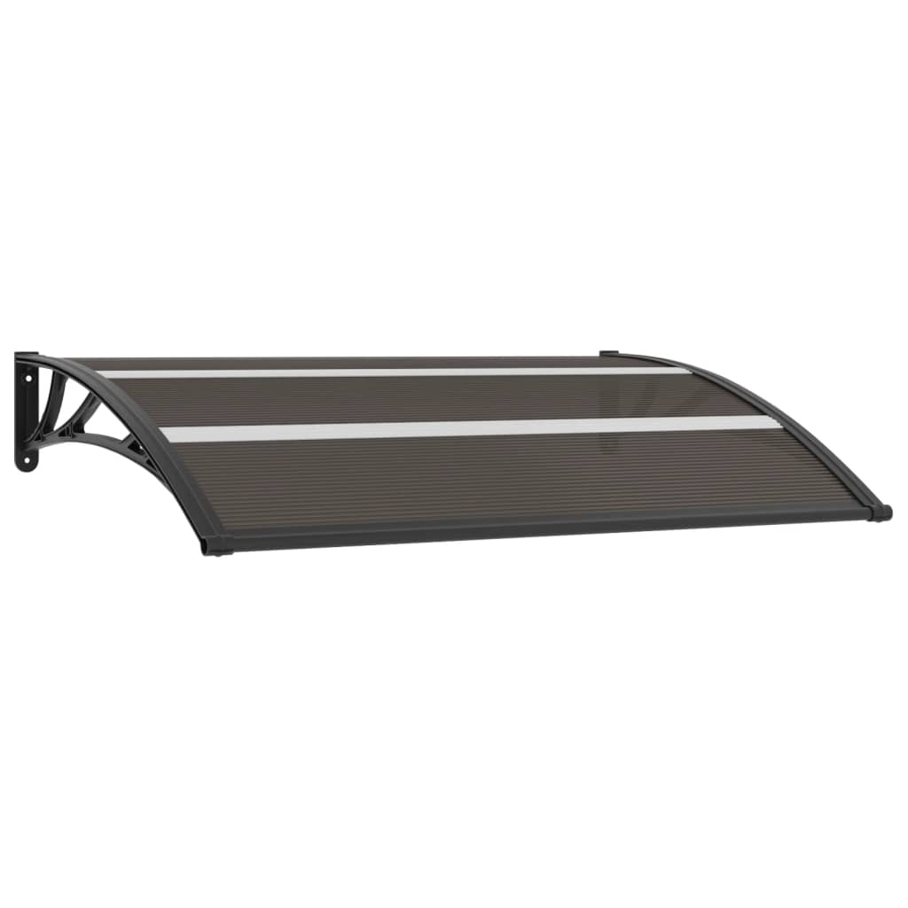 Berkfield Door Canopy Black 150x80 cm PC