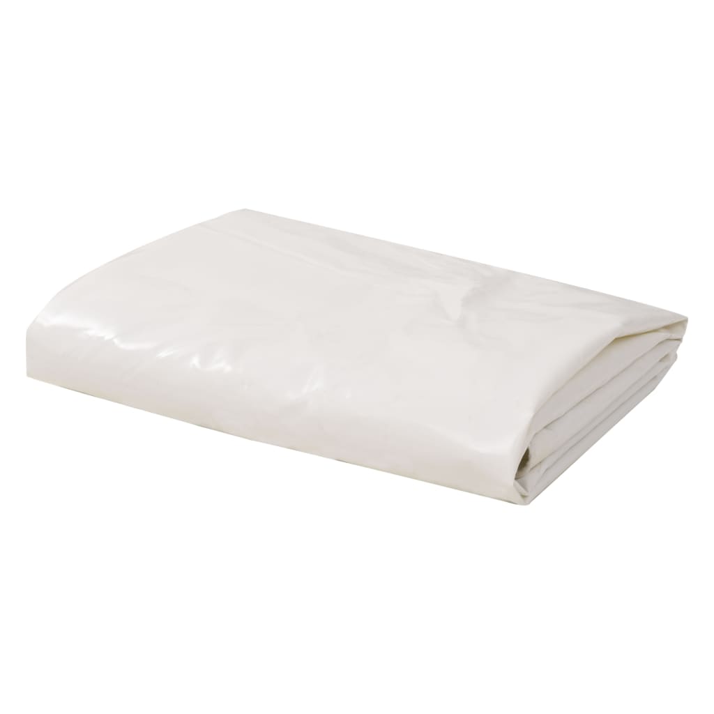 Berkfield Tarpaulin 650 g/m�__ 5x6 m White