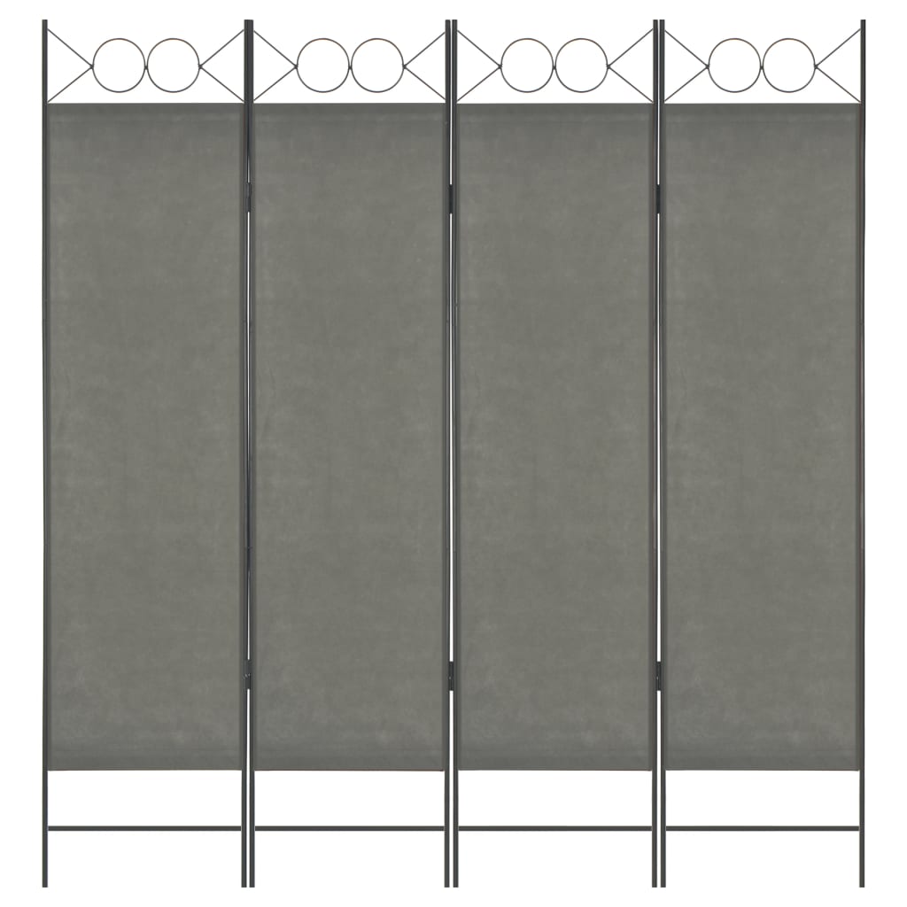 Berkfield 4-Panel Room Divider Anthracite 160x180 cm