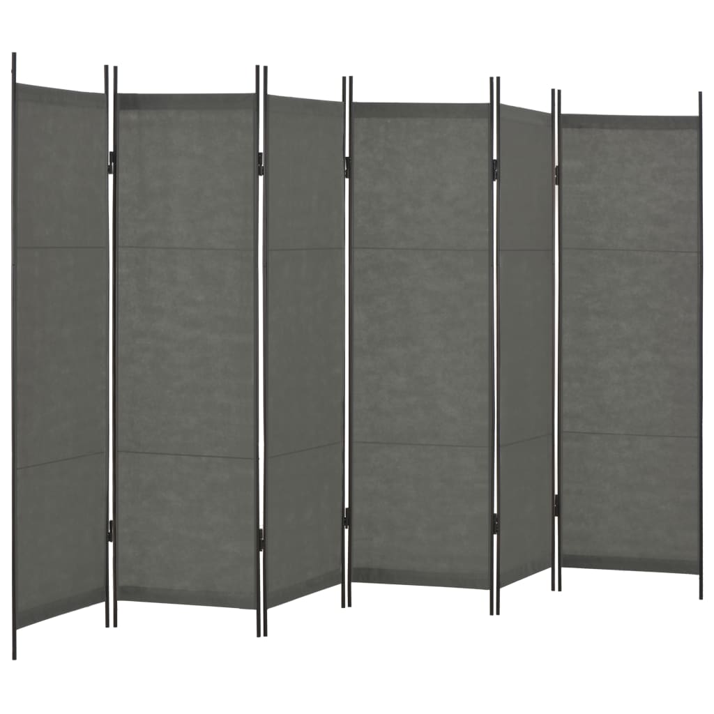 Berkfield 6-Panel Room Divider Anthracite 300x180 cm