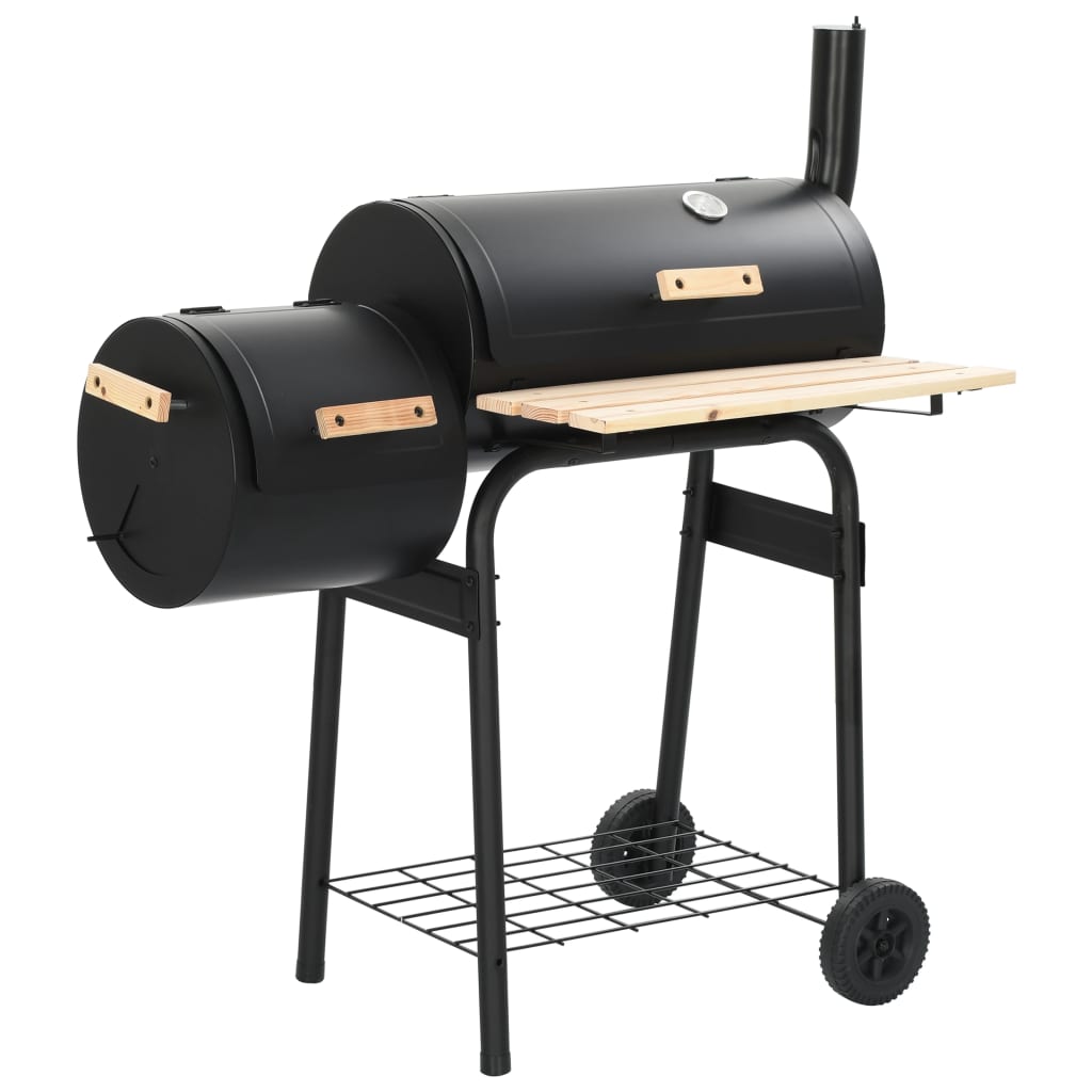 Berkfield Classic Charcoal BBQ Offset Smoker