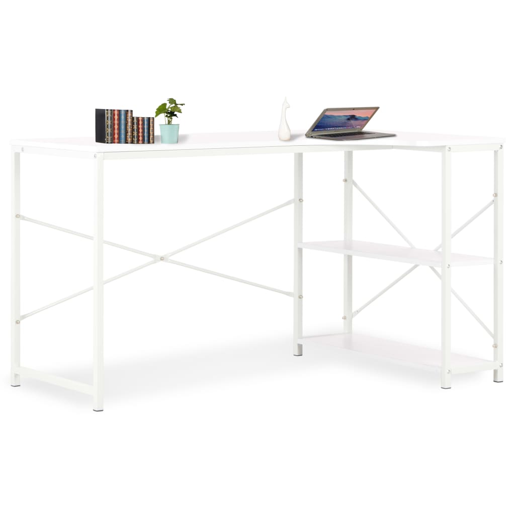 Berkfield Computer Desk White 120x72x70 cm