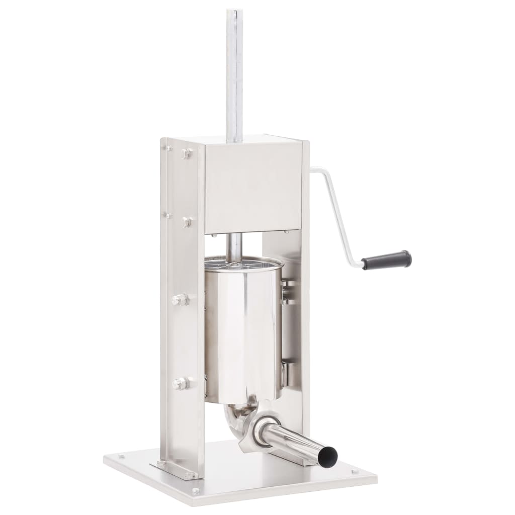 Berkfield Manual Sausage Stuffer Silver 3 L Stainless Steel