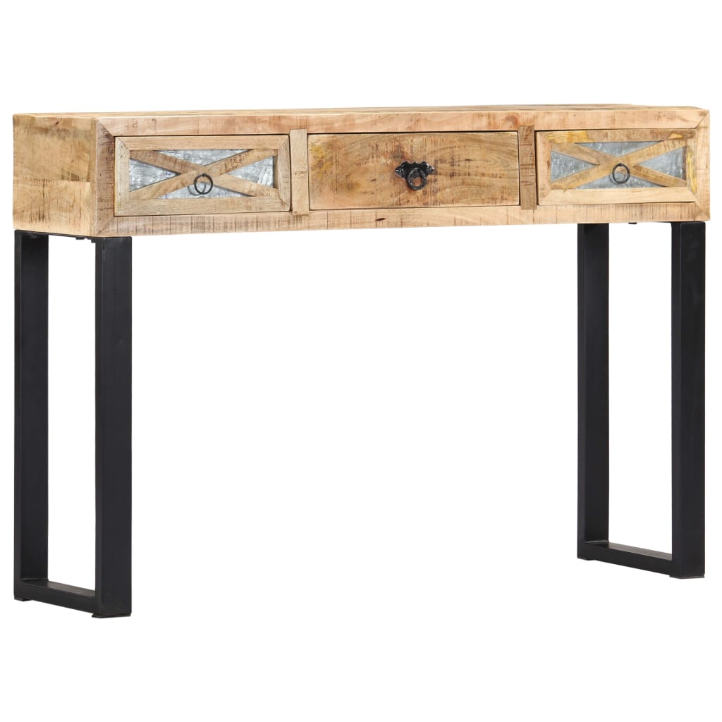 Berkfield Console Table 110x30x76 cm Solid Mango Wood