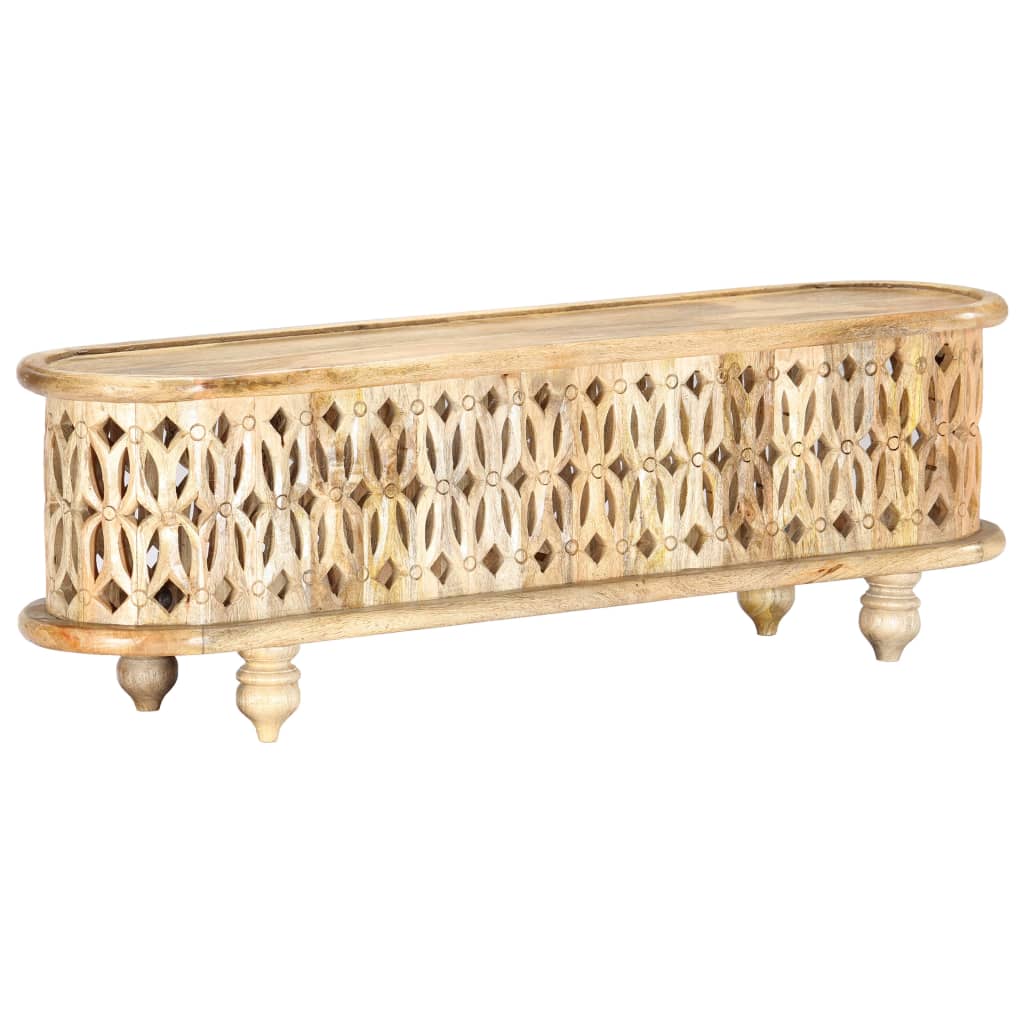 Berkfield TV Cabinet 120x30x40 cm Solid Mango Wood