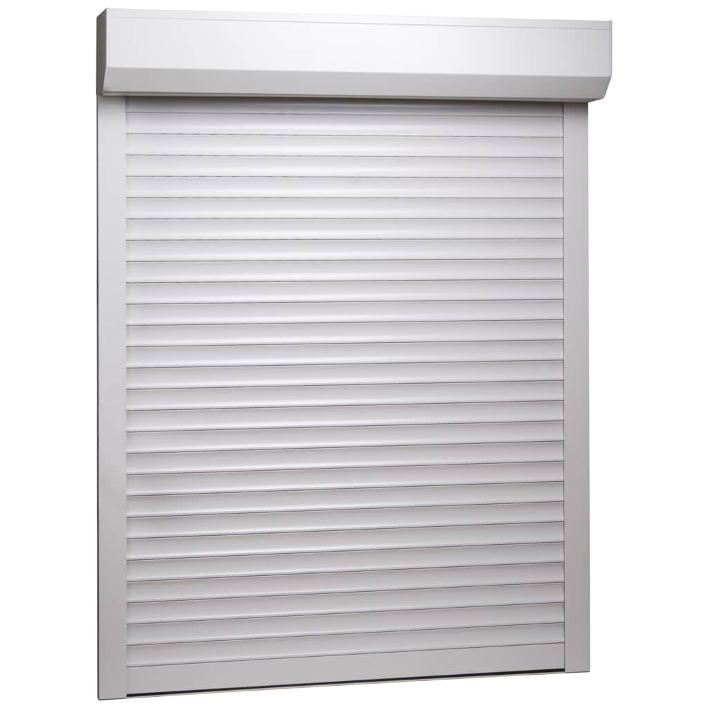 Berkfield Roller Shutter Aluminium 130x140 cm White