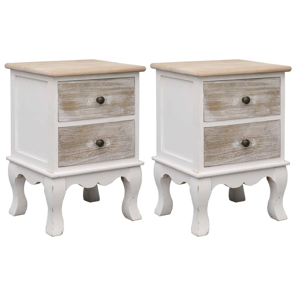 Berkfield Bedside Cabinets 2 pcs 35x30x50 cm Paulownia Wood