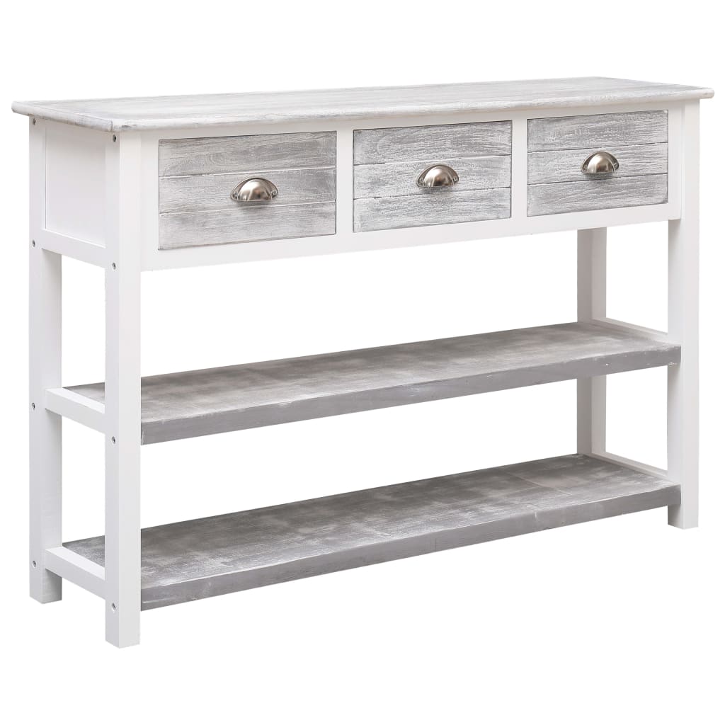 Berkfield Sideboard Antique Grey 115x30x76 cm Wood