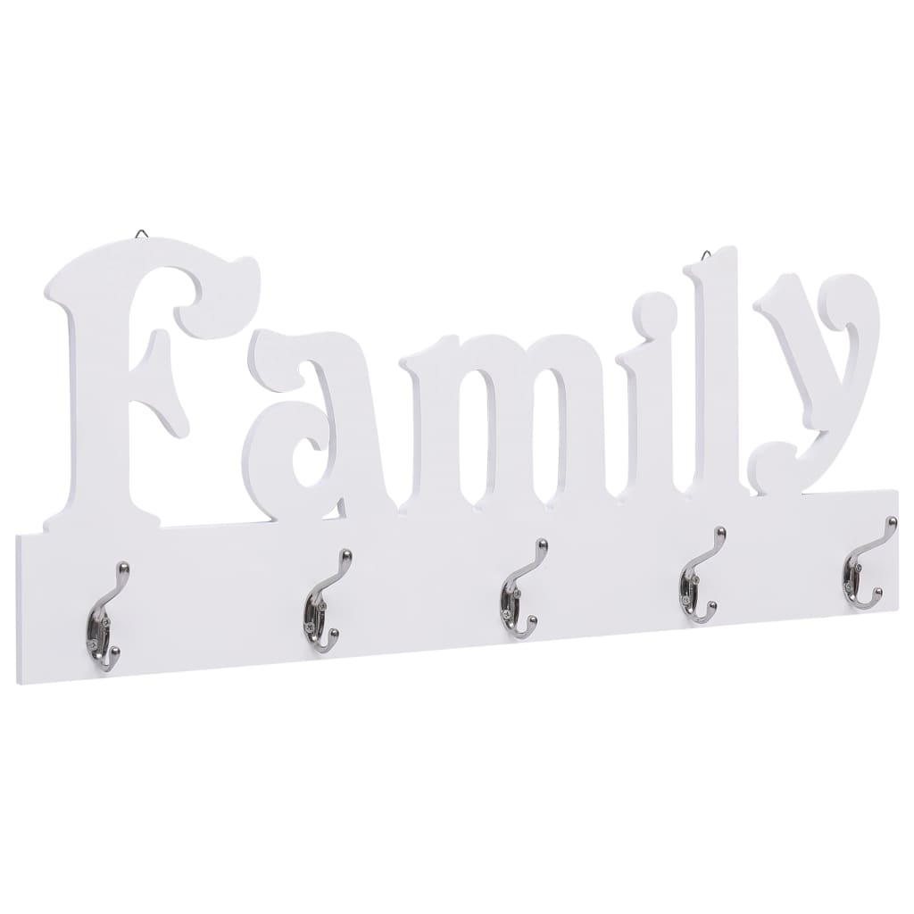 Berkfield Wall Mounted Coat Rack FAMILY 74x29.5 cm