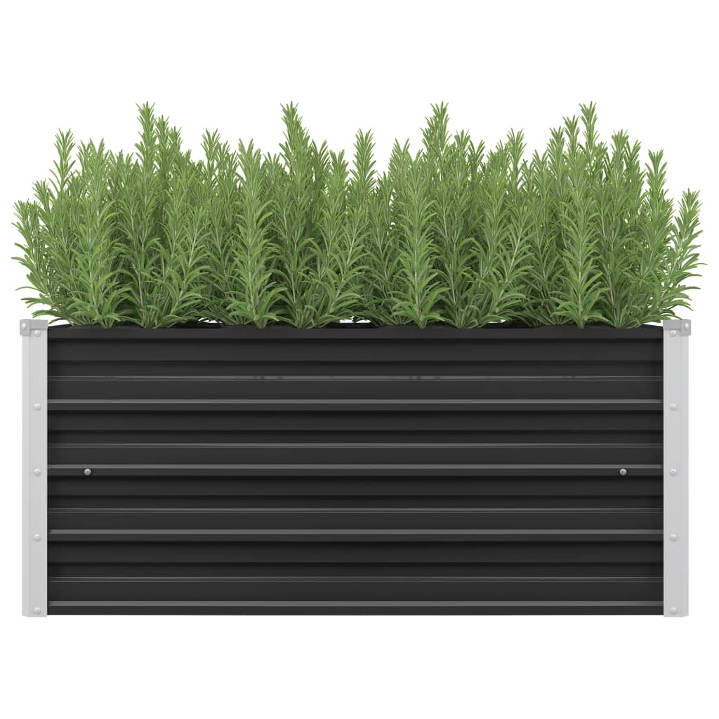 Berkfield Garden Raised Bed Anthracite 100x40x45 cm Galvanised Steel