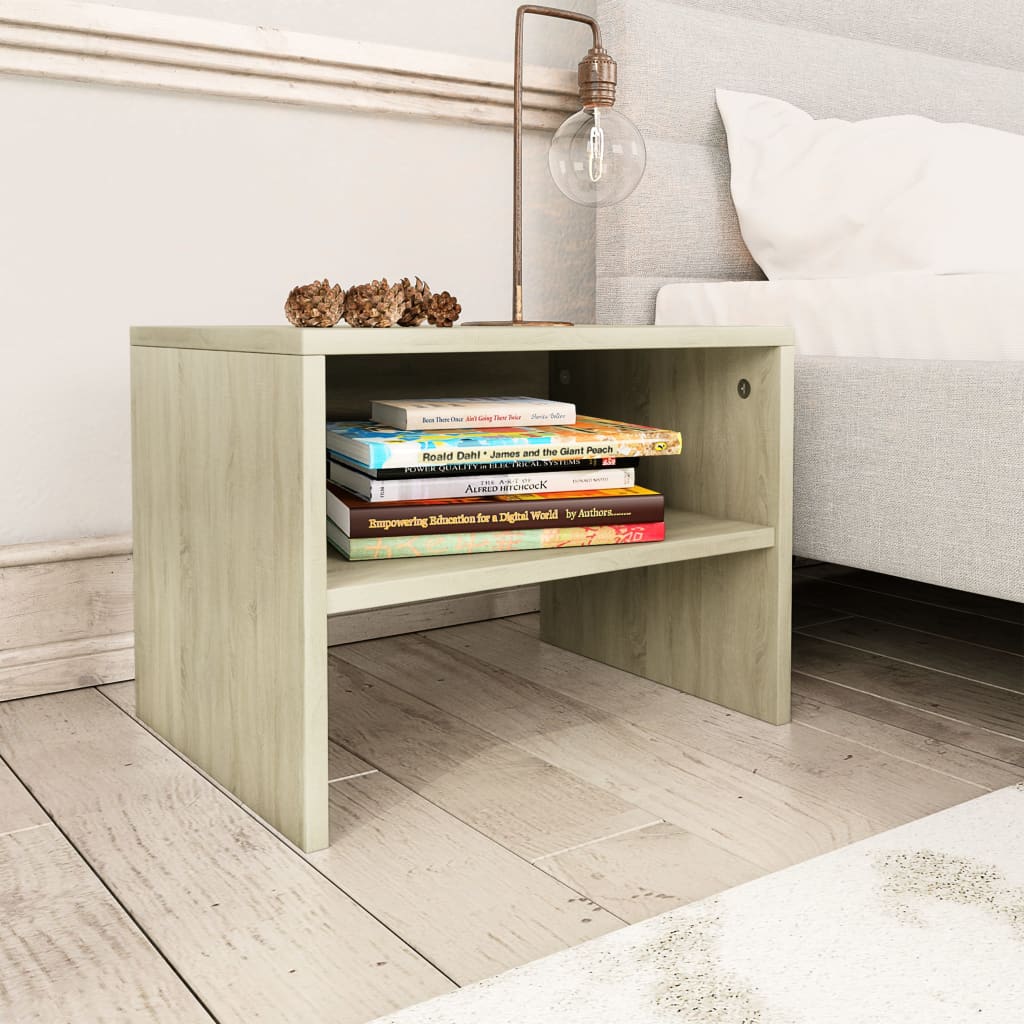 Berkfield Bedside Cabinet Sonoma Oak 40x30x30 cm Engineered Wood