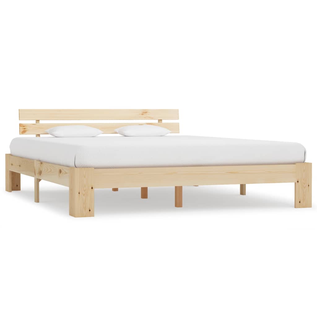 Berkfield Bed Frame Solid Pine Wood 160x200 cm