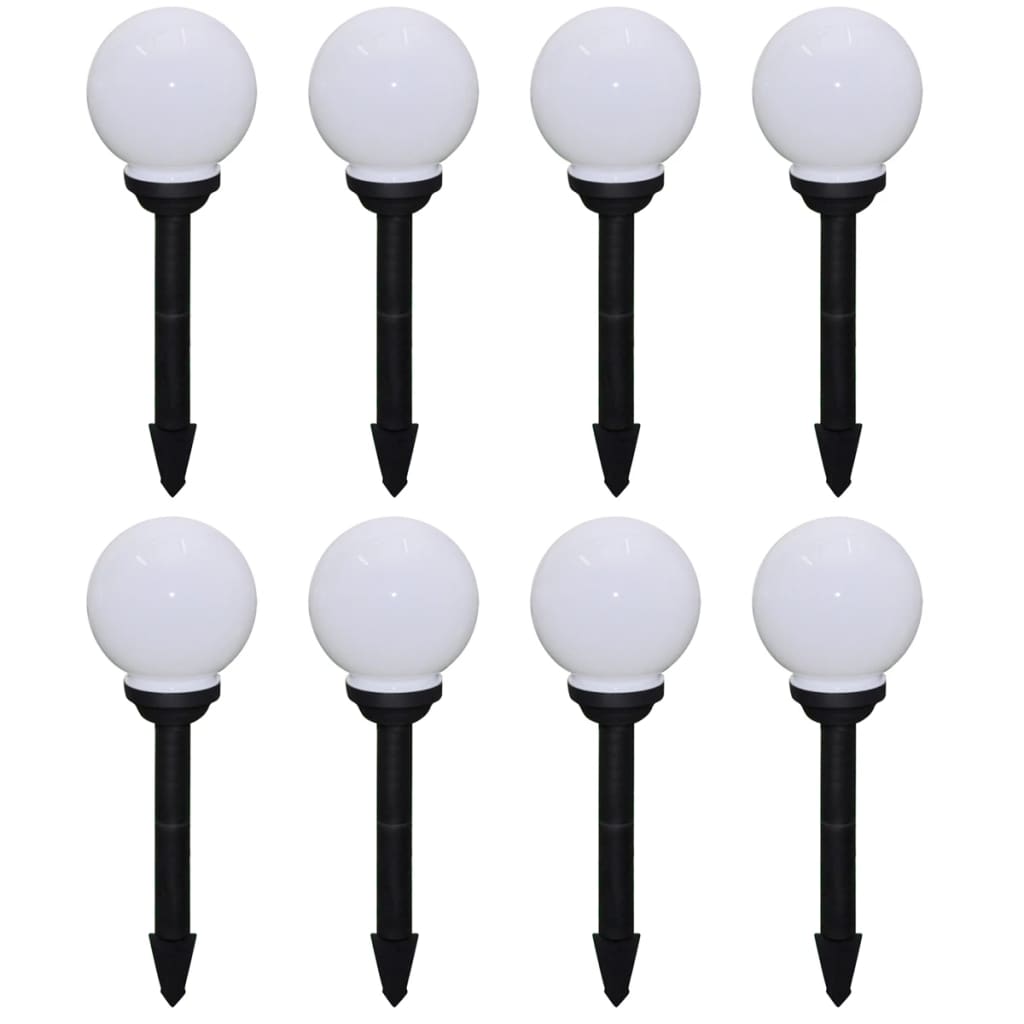Berkfield Outdoor Pathway Lamps 8 pcs LED 15 cm with Ground Spike