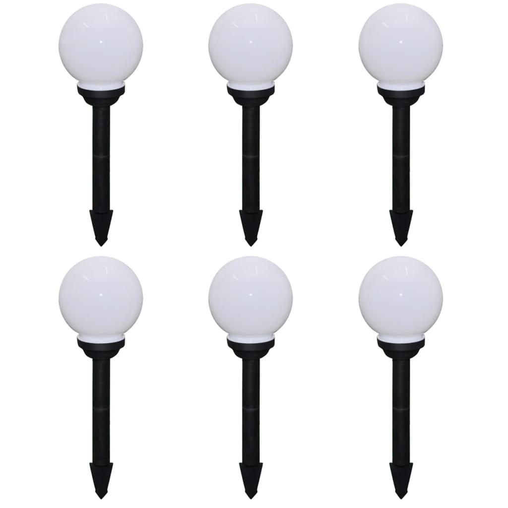 Berkfield Outdoor Pathway Lamps 6 pcs LED 20 cm with Ground Spike