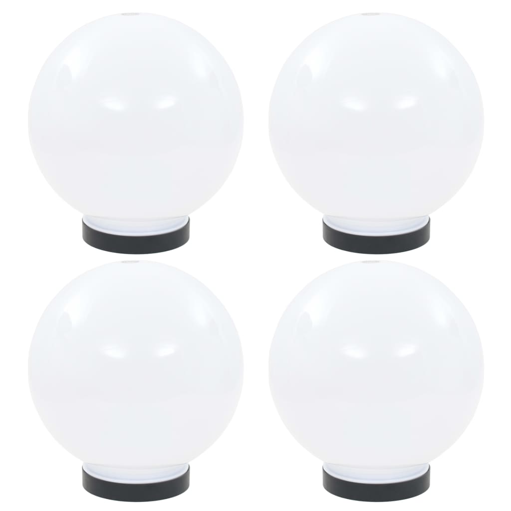 Berkfield LED Bowl Lamps 4 pcs Spherical 20 cm PMMA
