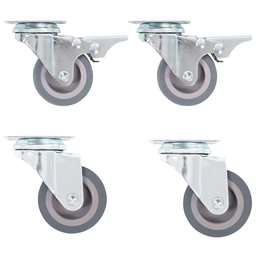 Berkfield 12 pcs Swivel Casters 50 mm