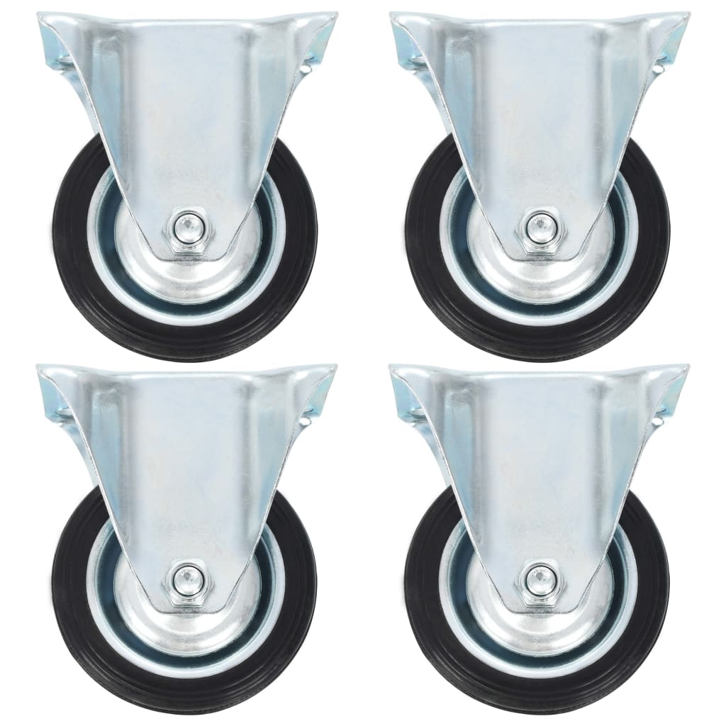 Berkfield 32 pcs Fixed Casters 75 mm