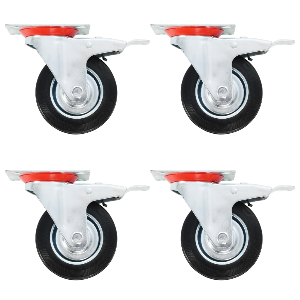 Berkfield 16 pcs Swivel Casters 100 mm