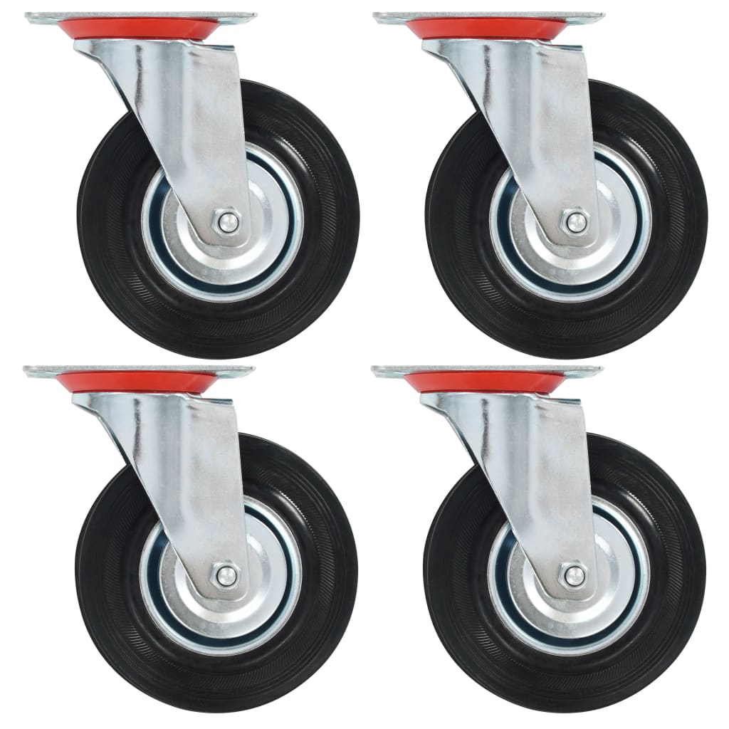 Berkfield 8 pcs Swivel Casters 125 mm