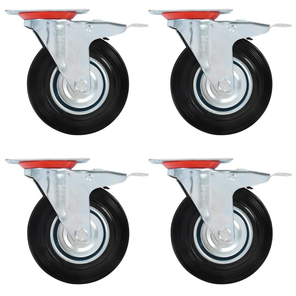 Berkfield 16 pcs Swivel Casters 125 mm