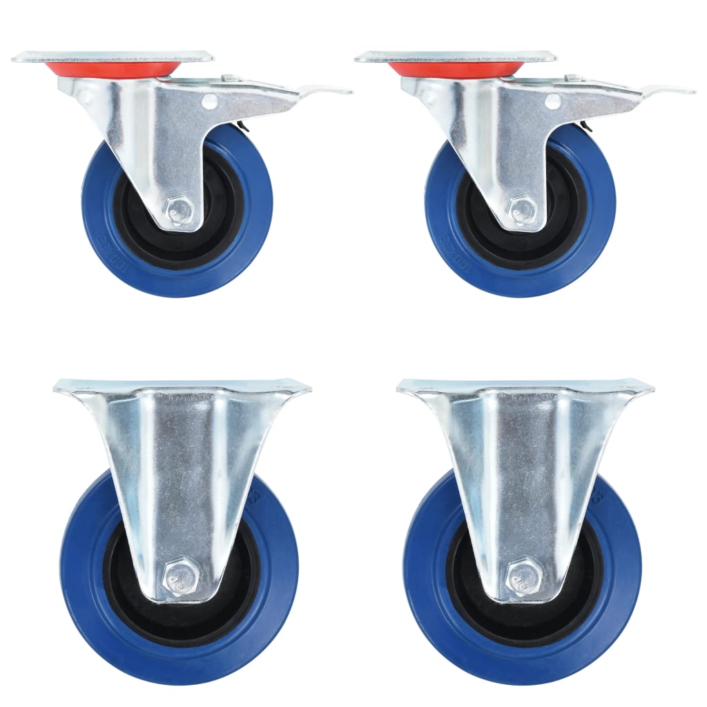 Berkfield 12 pcs Casters 100 mm